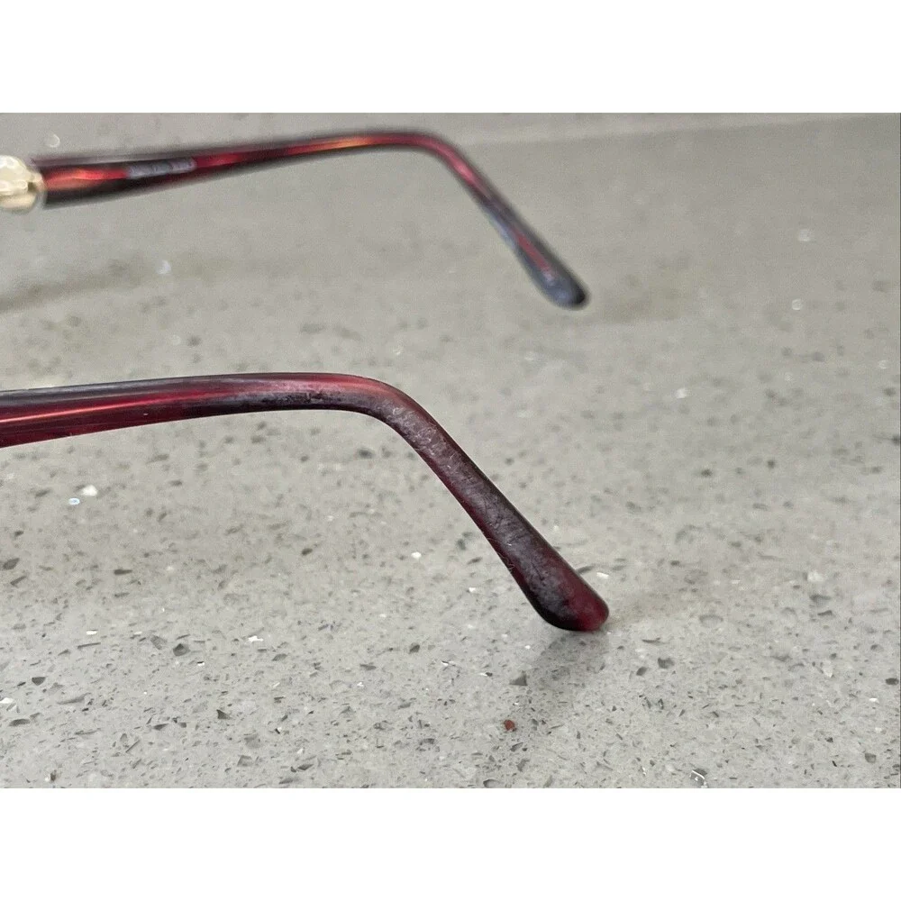 Sophia Loren M222 Eyeglasses FRAMES ONLY Zyloware 077 55-17-135 Red Full rim